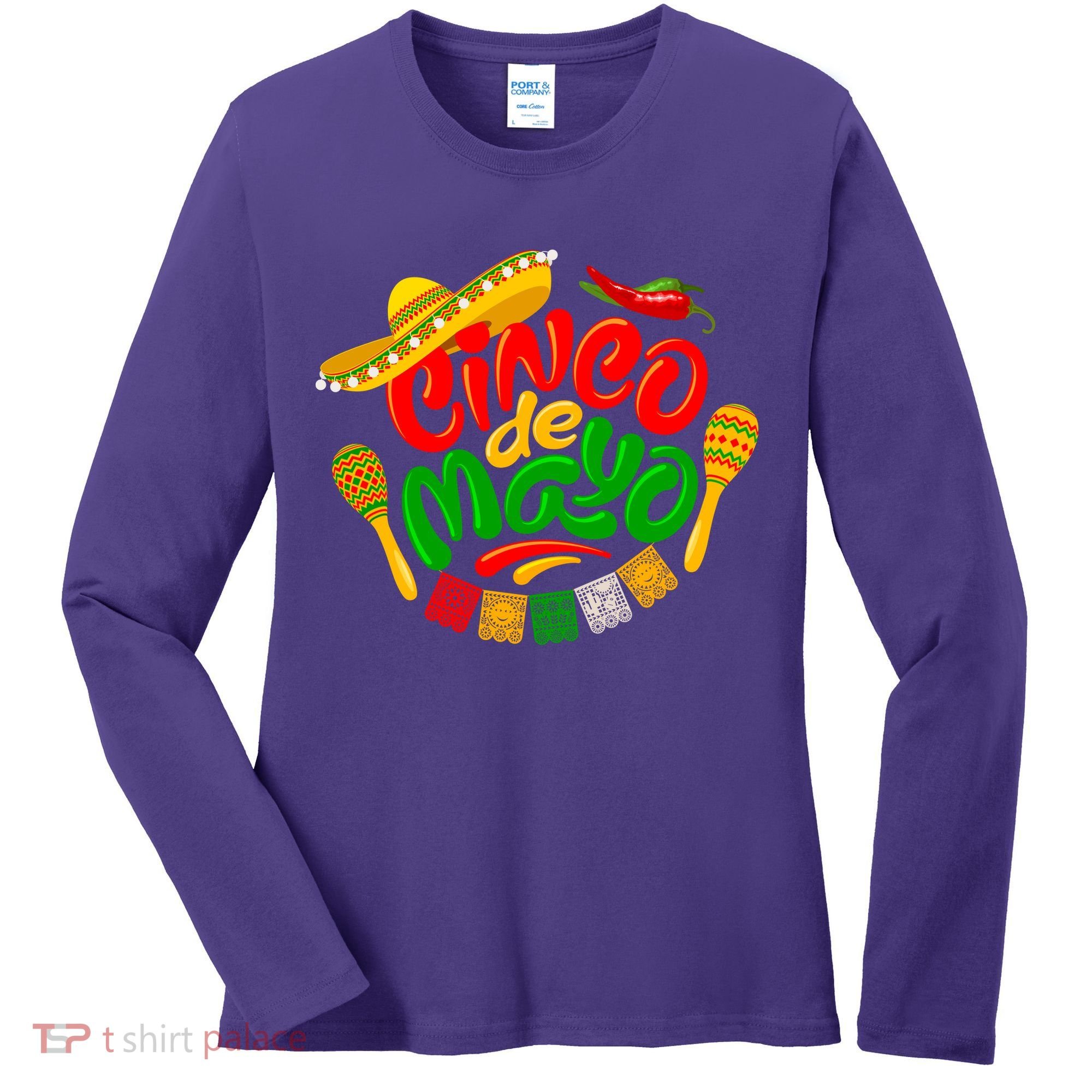 Cinco De Mayo Celebration Fiesta Women's Long Sleeve Shirt