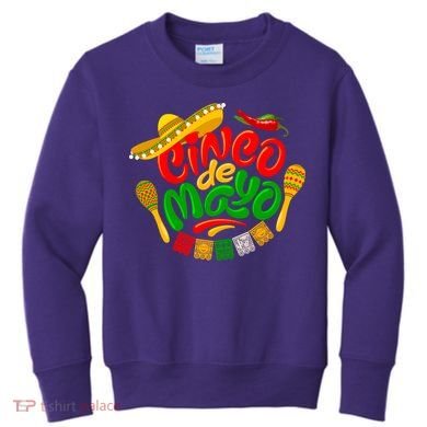 Cinco De Mayo Celebration Fiesta Kids Sweatshirt