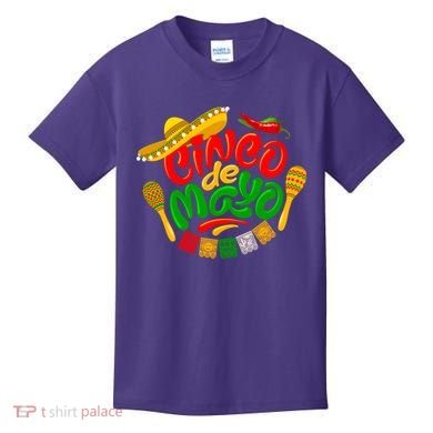Cinco De Mayo Celebration Fiesta Kids T-Shirt
