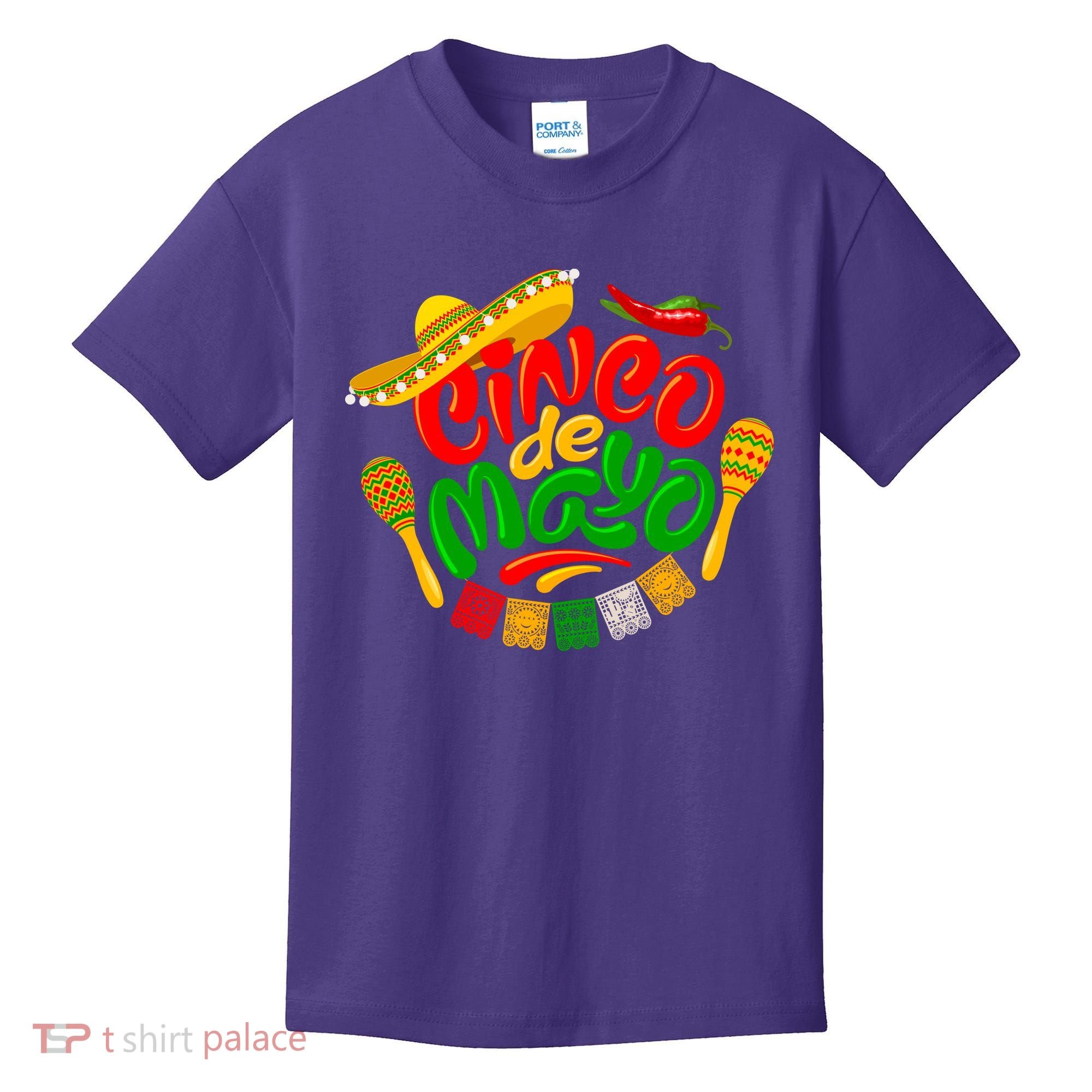 Cinco De Mayo Celebration Fiesta Kids T-Shirt