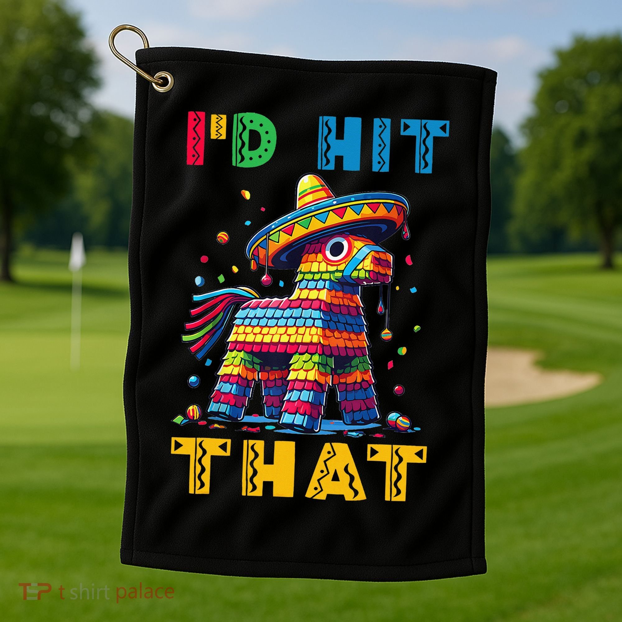 Cinco De Mayo Funny Ideas Id Hit That Pinata Women Golf Towel
