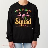 Cinco De Mayo Squad Flamingo Women's Sweatshirt thumb 0