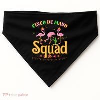Cinco De Mayo Squad Flamingo USA-Made Doggie Bandana thumb 0
