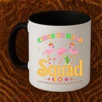 Cinco De Mayo Squad Flamingo Coffee Mug thumb 2
