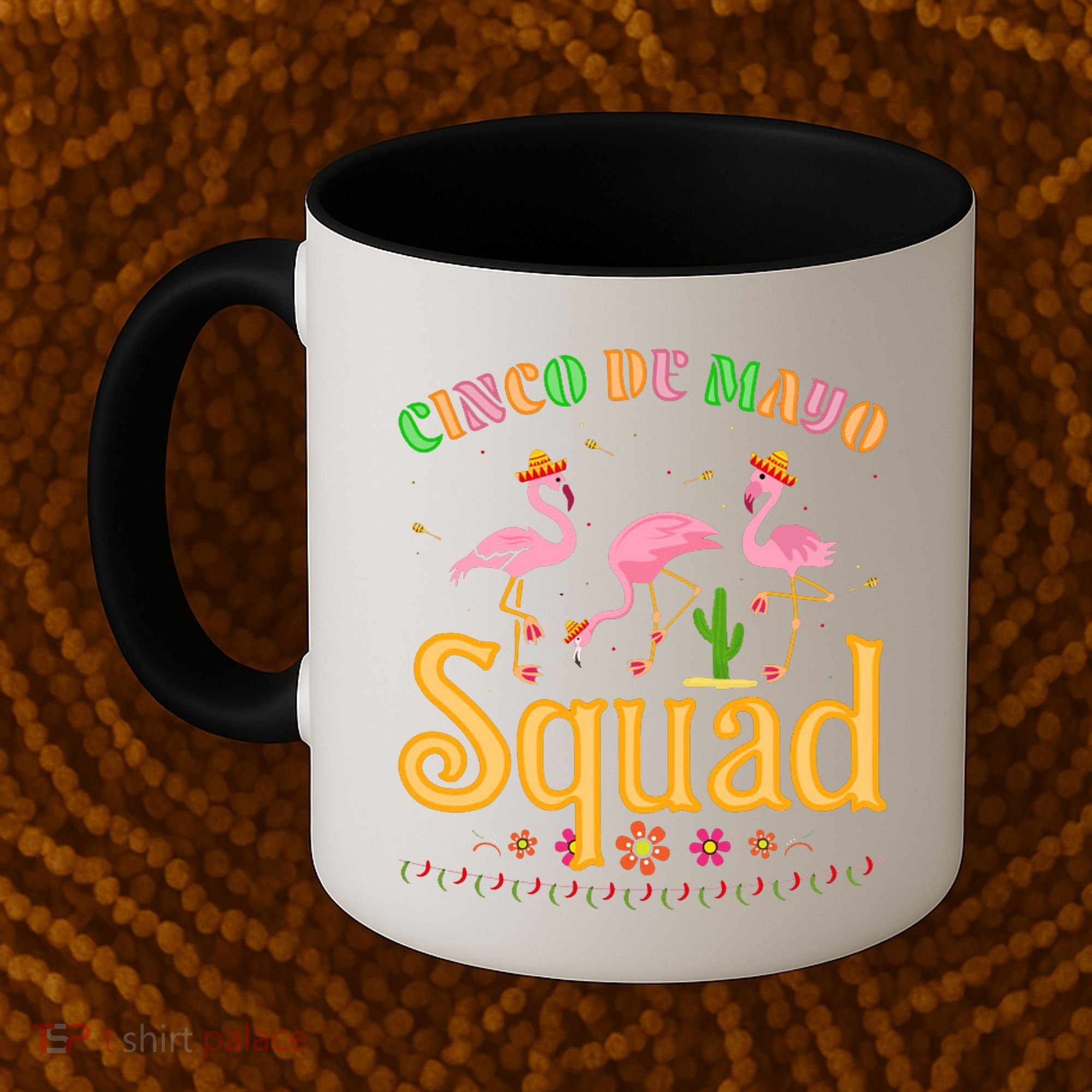 Cinco De Mayo Squad Flamingo Coffee Mug