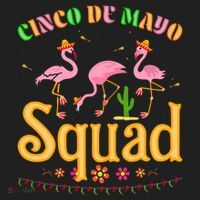 Cinco De Mayo Squad Flamingo Tumbler thumb 3
