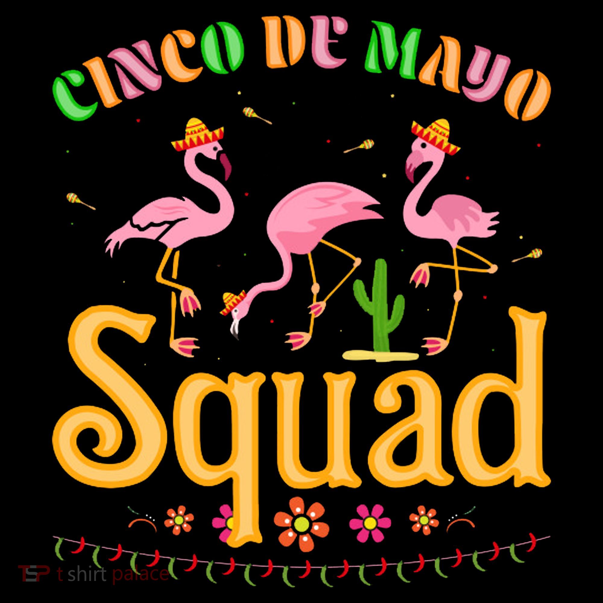 Cinco De Mayo Squad Flamingo Ornament