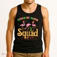 Cinco De Mayo Squad Flamingo Tank Top thumb 3