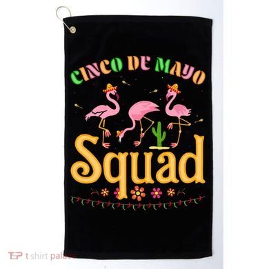 Cinco De Mayo Squad Flamingo Golf Towel