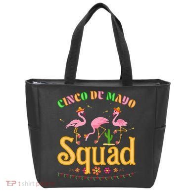 Cinco De Mayo Squad Flamingo Tote Bag