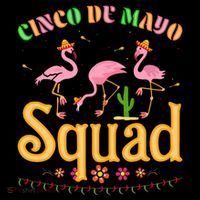 Cinco De Mayo Squad Flamingo Tote Bag thumb 4