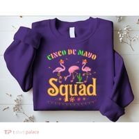 Cinco De Mayo Squad Flamingo Sweatshirt thumb 2