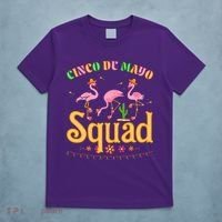 Cinco De Mayo Squad Flamingo T-Shirt thumb 5