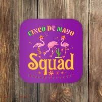 Cinco De Mayo Squad Flamingo Coaster thumb 0
