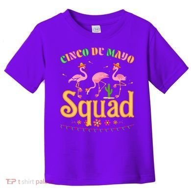 Cinco De Mayo Squad Flamingo Toddler T-Shirt