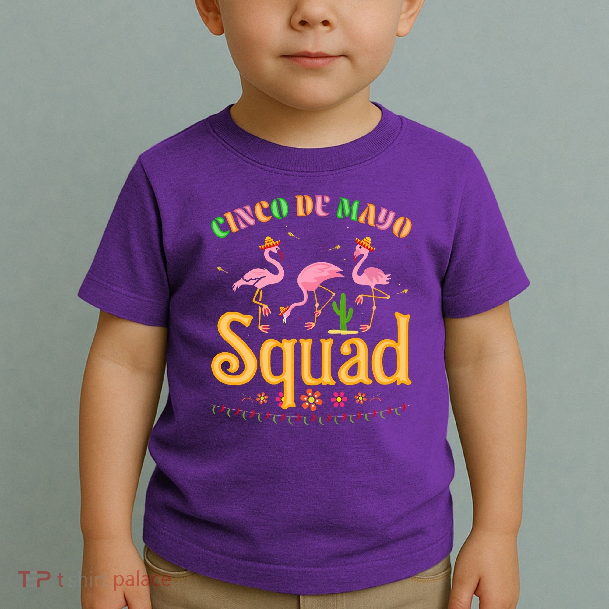 Cinco De Mayo Squad Flamingo Toddler T-Shirt