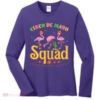 Cinco De Mayo Squad Flamingo Women's Long Sleeve Shirt thumb 0