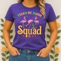 Cinco De Mayo Squad Flamingo Women's T-Shirt thumb 2
