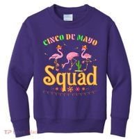 Cinco De Mayo Squad Flamingo Kids Sweatshirt thumb 0