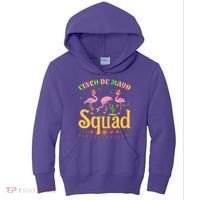 Cinco De Mayo Squad Flamingo Kids Hoodie thumb 0