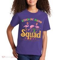 Cinco De Mayo Squad Flamingo Kids T-Shirt thumb 2