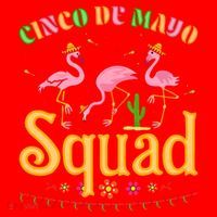 Cinco De Mayo Squad Flamingo Santa Hat thumb 1
