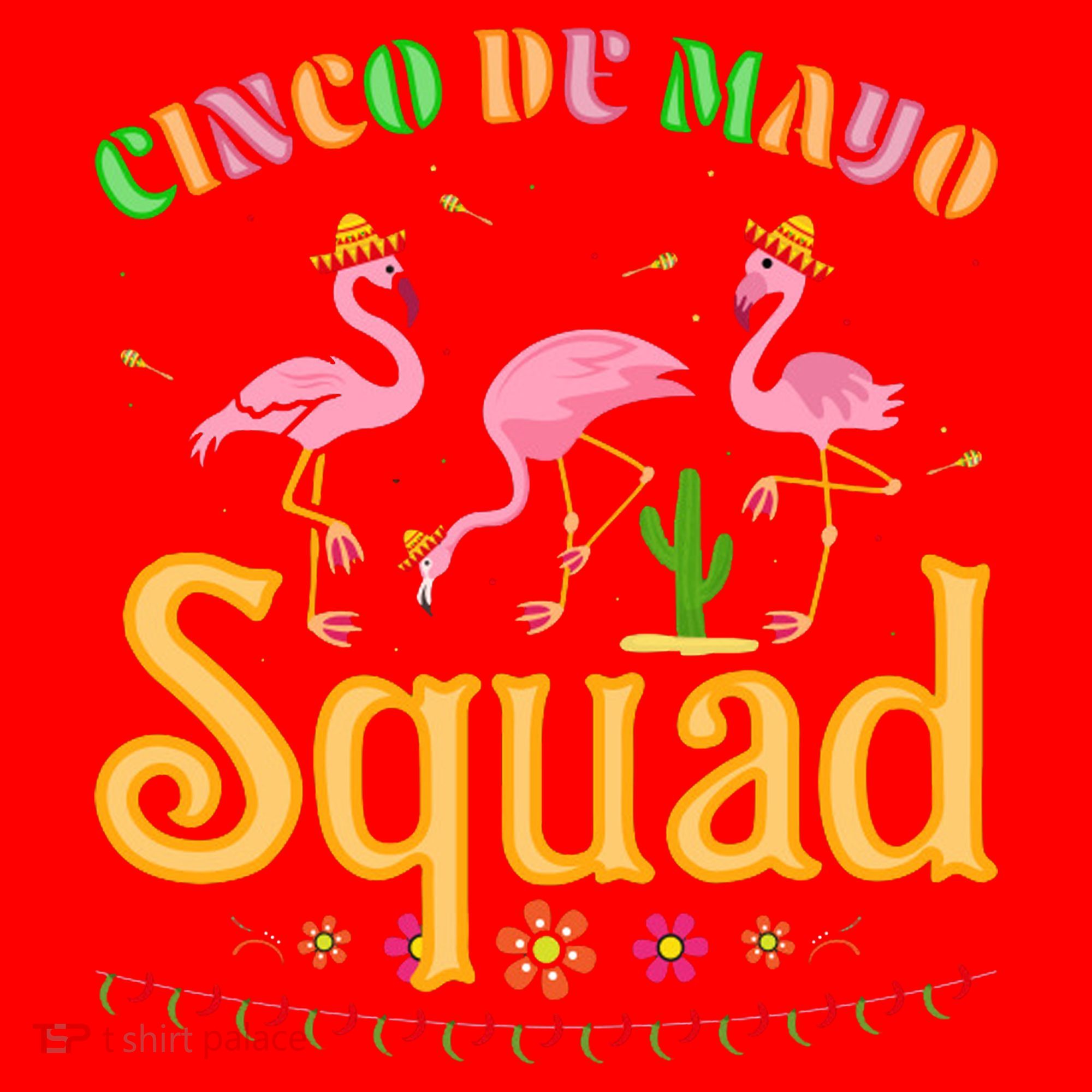 Cinco De Mayo Squad Flamingo Santa Hat