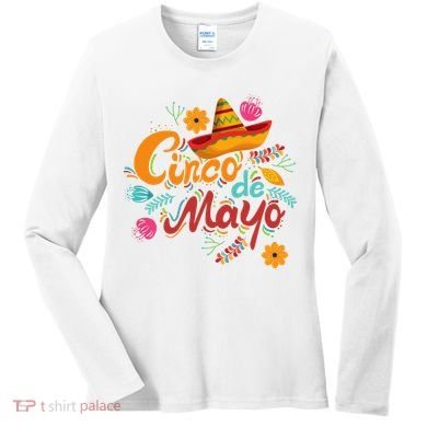 Cinco De Mayo Fiesta Celebration Women's Long Sleeve Shirt