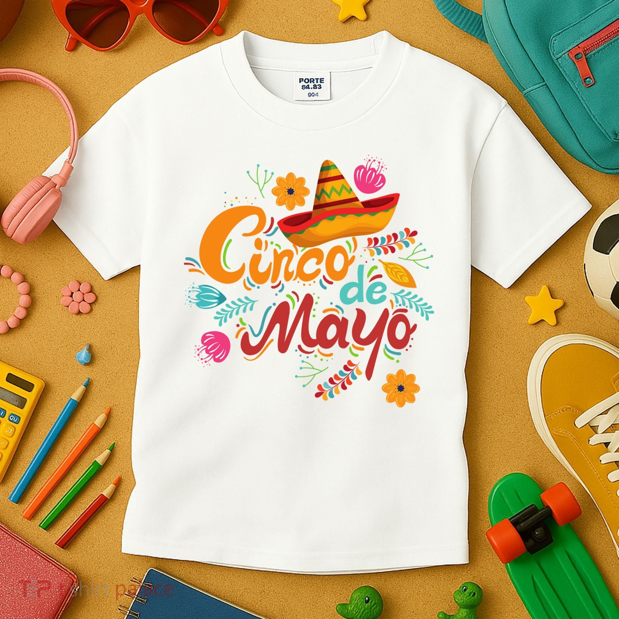 Cinco De Mayo Fiesta Celebration Kids T-Shirt