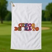 Cinco De Mayo Holiday Gift Golf Towel thumb 1