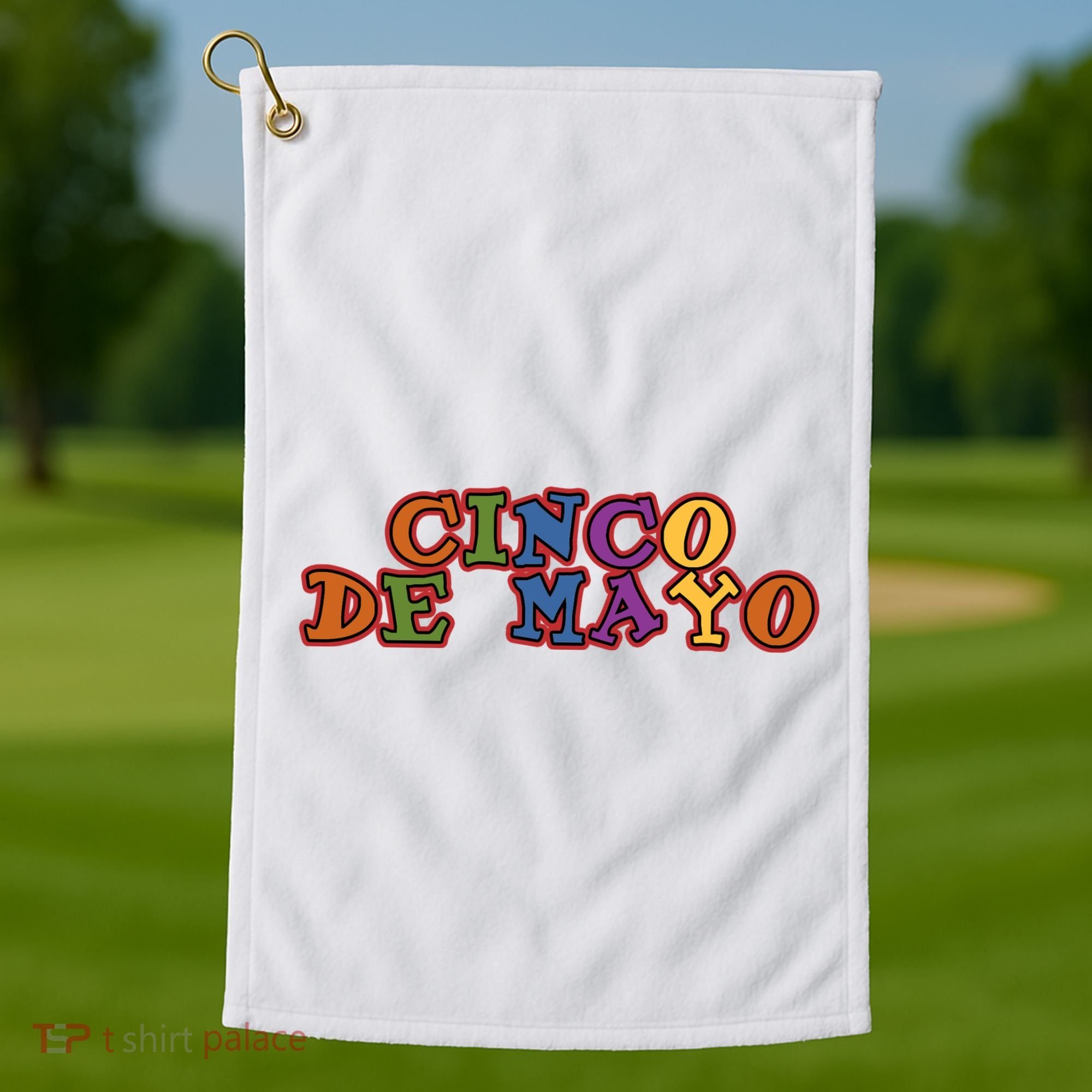 Cinco De Mayo Holiday Gift Golf Towel