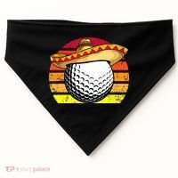 Cinco de Mayo Golf Ball With Sombrero Golfer Mexican Fiesta USA-Made Doggie Bandana thumb 0