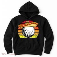 Cinco de Mayo Golf Ball With Sombrero Golfer Mexican Fiesta Hoodie thumb 0