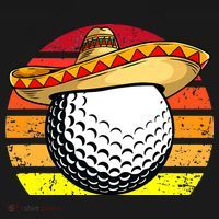 Cinco de Mayo Golf Ball With Sombrero Golfer Mexican Fiesta Sweatshirt thumb 3