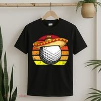 Cinco de Mayo Golf Ball With Sombrero Golfer Mexican Fiesta T-Shirt thumb 2