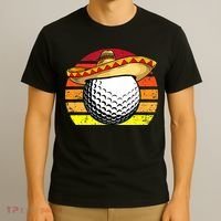Cinco de Mayo Golf Ball With Sombrero Golfer Mexican Fiesta T-Shirt thumb 3