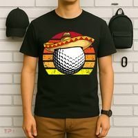 Cinco de Mayo Golf Ball With Sombrero Golfer Mexican Fiesta T-Shirt thumb 6