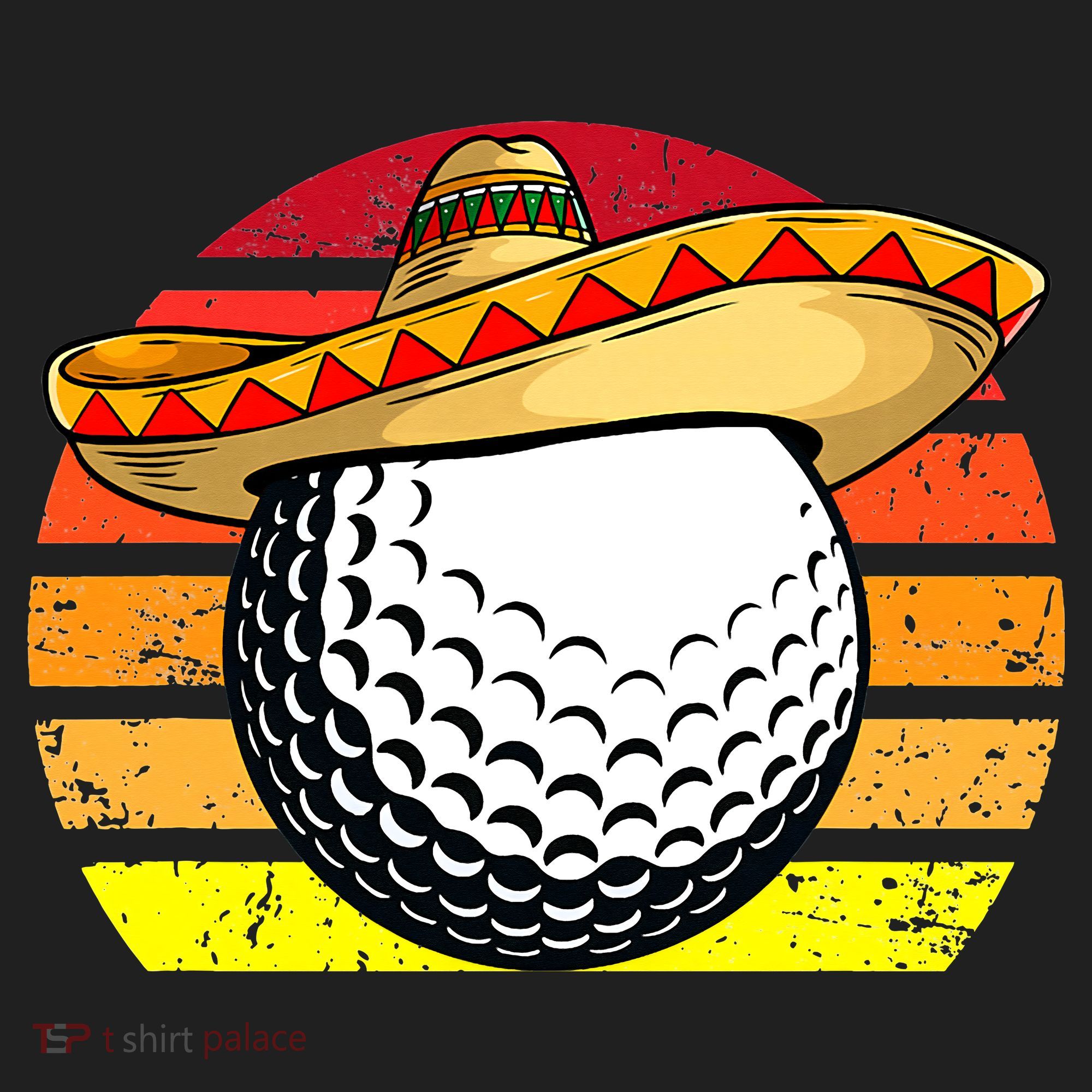 Cinco de Mayo Golf Ball With Sombrero Golfer Mexican Fiesta Beanie
