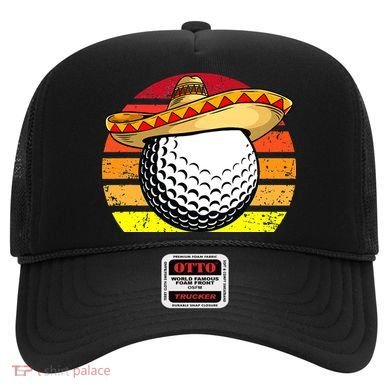Cinco de Mayo Golf Ball With Sombrero Golfer Mexican Fiesta Hat