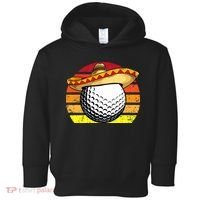 Cinco de Mayo Golf Ball With Sombrero Golfer Mexican Fiesta Toddler Hoodie thumb 0