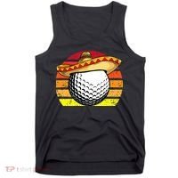 Cinco de Mayo Golf Ball With Sombrero Golfer Mexican Fiesta Tank Top thumb 0