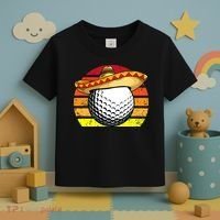 Cinco de Mayo Golf Ball With Sombrero Golfer Mexican Fiesta Toddler T-Shirt thumb 3