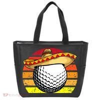 Cinco de Mayo Golf Ball With Sombrero Golfer Mexican Fiesta Tote Bag thumb 0