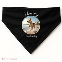 Carolina Dog Matter Dog Running On Beach USA-Made Doggie Bandana thumb 0