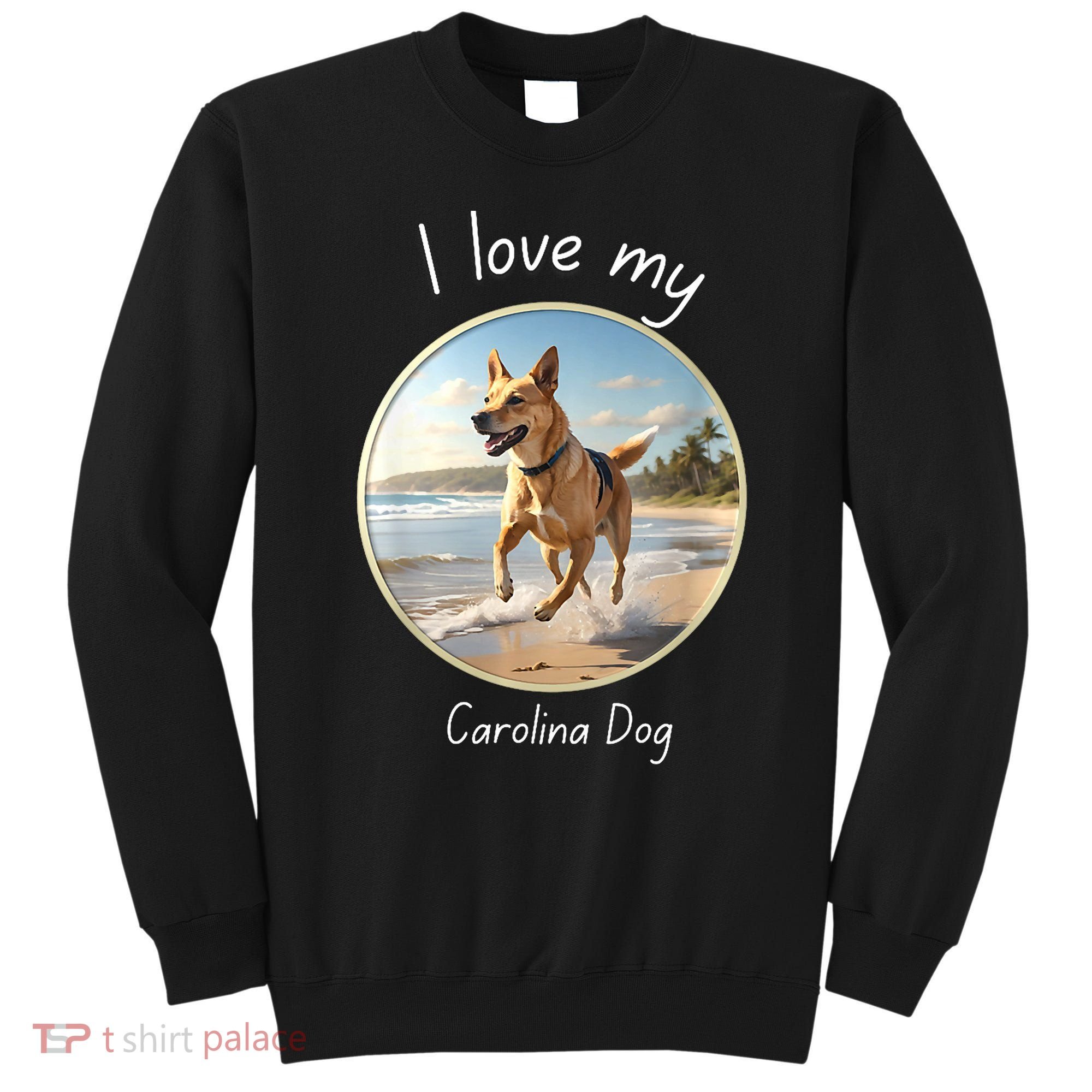 Carolina Dog Matter Dog Running On Beach Sweatshirt