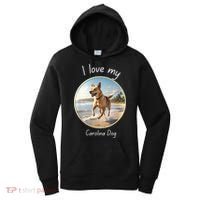 Carolina Dog Matter Dog Running On Beach Women's Hoodie thumb 0