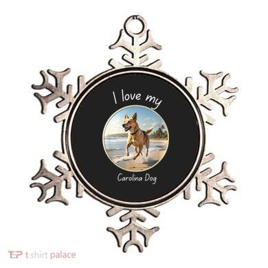 Carolina Dog Matter Dog Running On Beach Ornament
