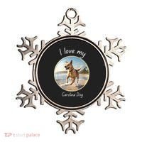 Carolina Dog Matter Dog Running On Beach Ornament thumb 0