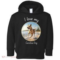 Carolina Dog Matter Dog Running On Beach Toddler Hoodie thumb 0