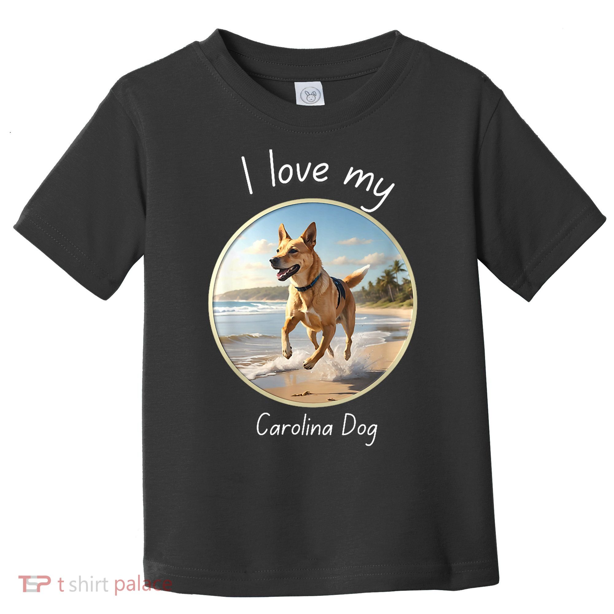 Carolina Dog Matter Dog Running On Beach Toddler T-Shirt